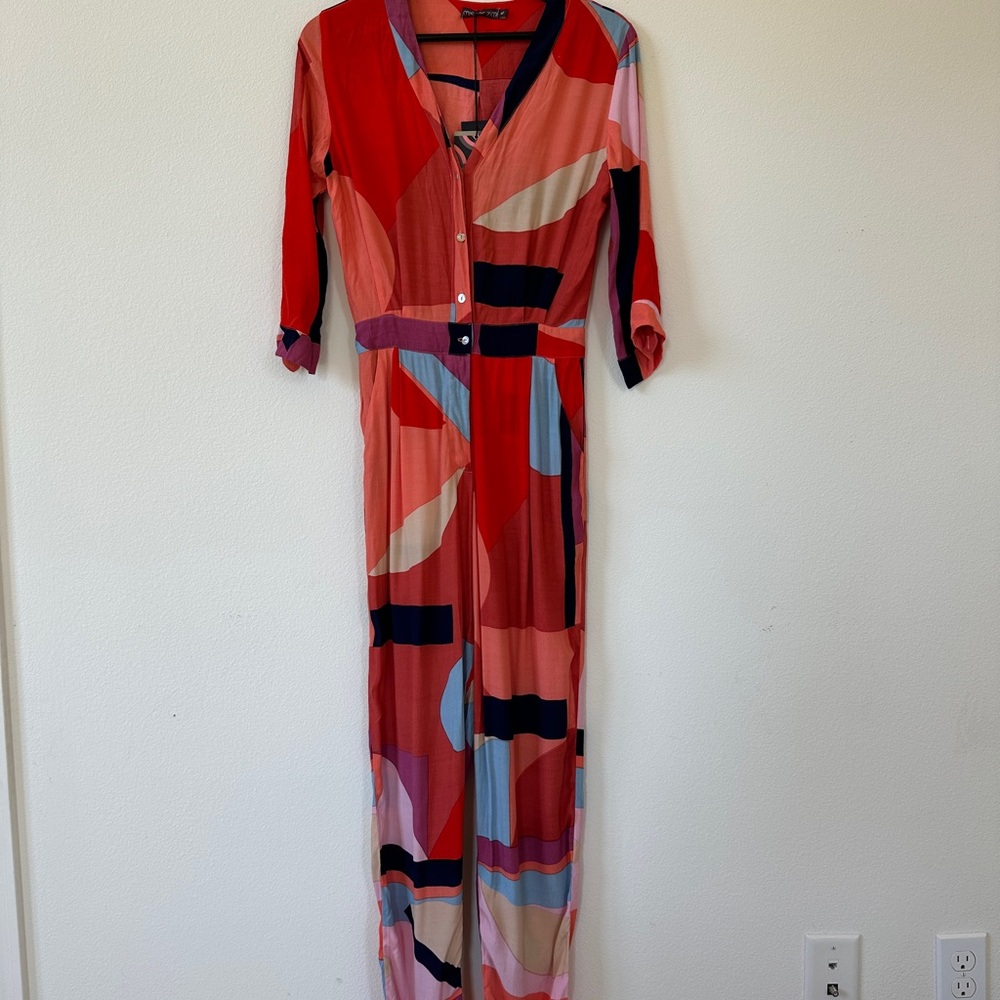 Mister Zimi Multicolor Geometric Jumpsuit - Picture 3 of 15